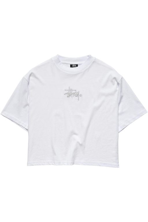 Stussy Womens Graffiti Boxy T Shirt White - YWCLE4296